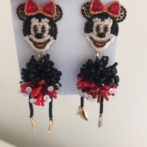 Minnie Mouse Bauble Bar Earrings